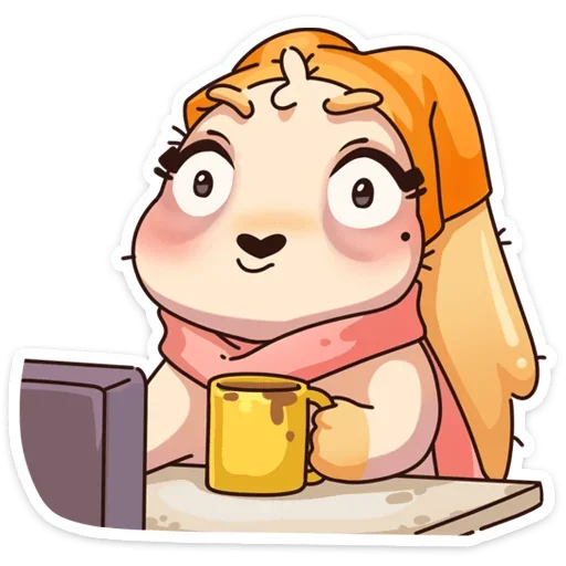☕️ Стикер «Валя» для Telegram