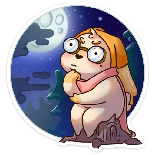 🌃 Стикер «Валя» для Telegram