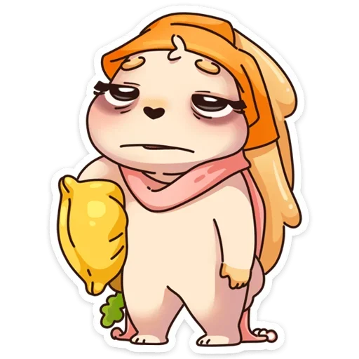 😴 Стикер «Валя» для Telegram
