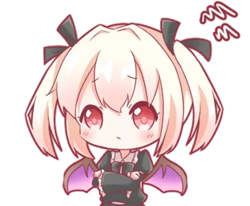 😒 Стикер «Vampire chan Вампир тян» для Telegram