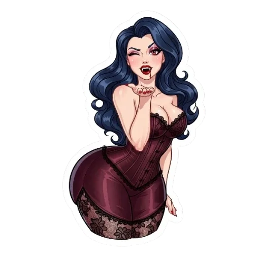 💋 Стикер «Вампирессы» для Telegram