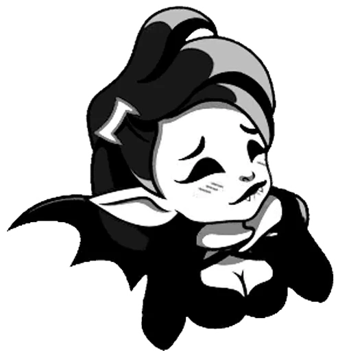 🖤 Стикер «lady vampire» для Telegram