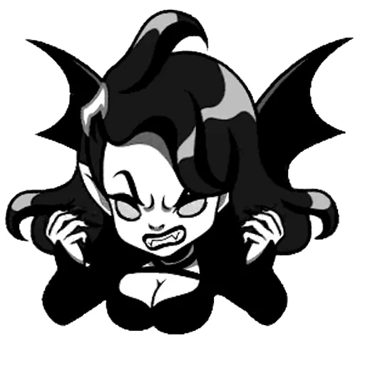🖤 Стикер «lady vampire» для Telegram