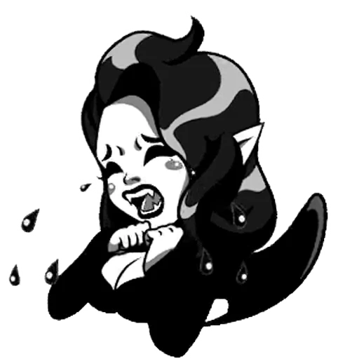 🖤 Стикер «lady vampire» для Telegram