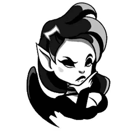 🖤 Стикер «lady vampire» для Telegram