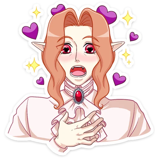 😈 Стикер «Вампир Ян» для Telegram