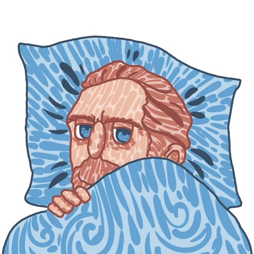 😴 Стикер «Van Gogh pack [ANKA Design store]» для Telegram