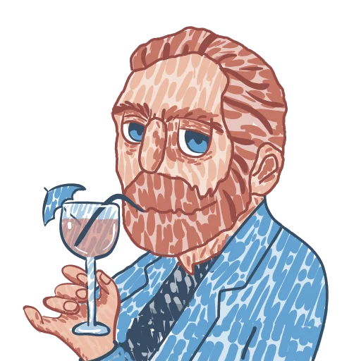 🍸 Стикер «Van Gogh pack [ANKA Design store]» для Telegram