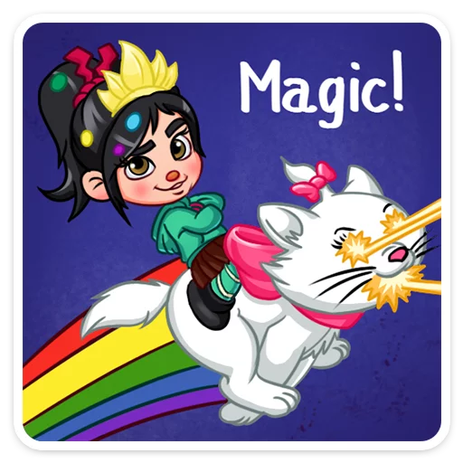 🌈 Стикер «Ванилопа фон Кекс» для Telegram