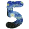 5⃣ Эмодзи «Шрифт Ван Гог Font Van Gogh» для Telegram