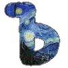 🔤 Эмодзи «Шрифт Ван Гог Font Van Gogh» для Telegram
