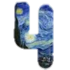 4⃣ Эмодзи «Шрифт Ван Гог Font Van Gogh» для Telegram