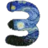 🔤 Эмодзи «Шрифт Ван Гог Font Van Gogh» для Telegram