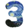 3⃣ Эмодзи «Шрифт Ван Гог Font Van Gogh» для Telegram