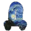 🔤 Эмодзи «Шрифт Ван Гог Font Van Gogh» для Telegram