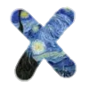✖️ Эмодзи «Шрифт Ван Гог Font Van Gogh» для Telegram