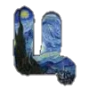 🔤 Эмодзи «Шрифт Ван Гог Font Van Gogh» для Telegram