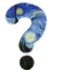 ❔ Эмодзи «Шрифт Ван Гог Font Van Gogh» для Telegram