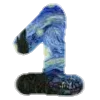 1⃣ Эмодзи «Шрифт Ван Гог Font Van Gogh» для Telegram