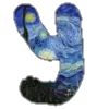 🔤 Эмодзи «Шрифт Ван Гог Font Van Gogh» для Telegram
