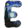 🔤 Эмодзи «Шрифт Ван Гог Font Van Gogh» для Telegram