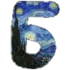 🔤 Эмодзи «Шрифт Ван Гог Font Van Gogh» для Telegram