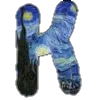 🔤 Эмодзи «Шрифт Ван Гог Font Van Gogh» для Telegram