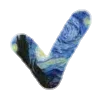✔️ Эмодзи «Шрифт Ван Гог Font Van Gogh» для Telegram