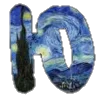 🔤 Эмодзи «Шрифт Ван Гог Font Van Gogh» для Telegram