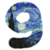 9⃣ Эмодзи «Шрифт Ван Гог Font Van Gogh» для Telegram