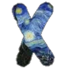 🔤 Эмодзи «Шрифт Ван Гог Font Van Gogh» для Telegram