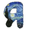 🔤 Эмодзи «Шрифт Ван Гог Font Van Gogh» для Telegram