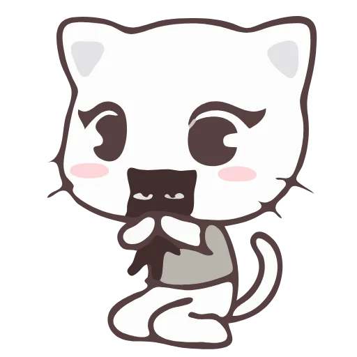 😺 Стикер «Vanilla and Pepper Cat» для Telegram