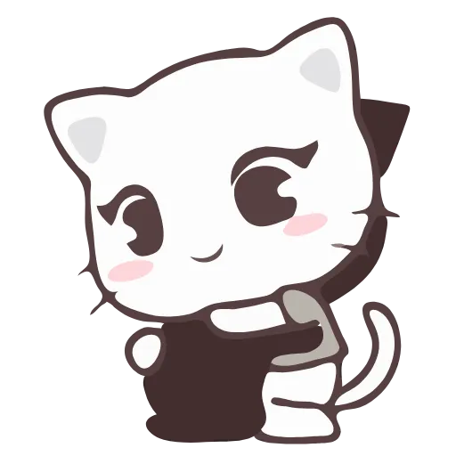 👐 Стикер «Vanilla and Pepper Cat» для Telegram