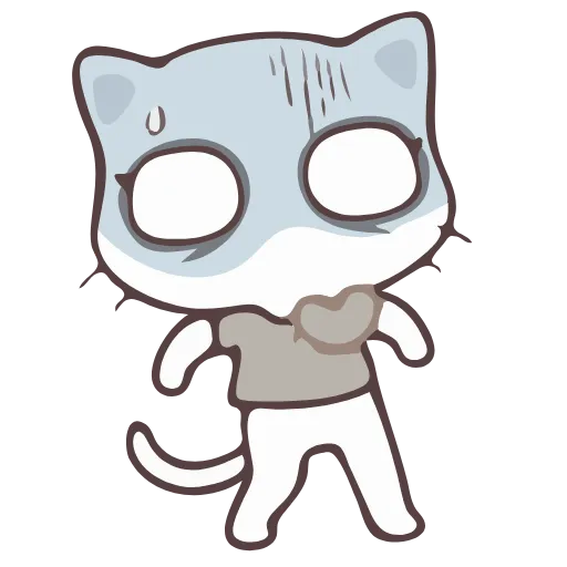 😱 Стикер «Vanilla and Pepper Cat» для Telegram