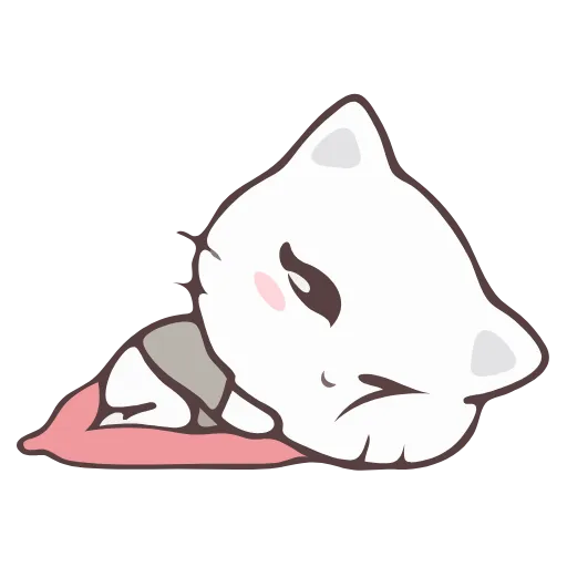 😴 Стикер «Vanilla and Pepper Cat» для Telegram