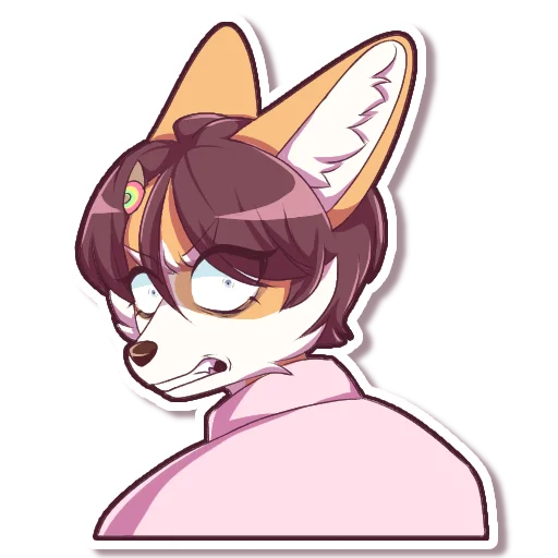 😡 Стикер «Vanilla Corgi» для Telegram