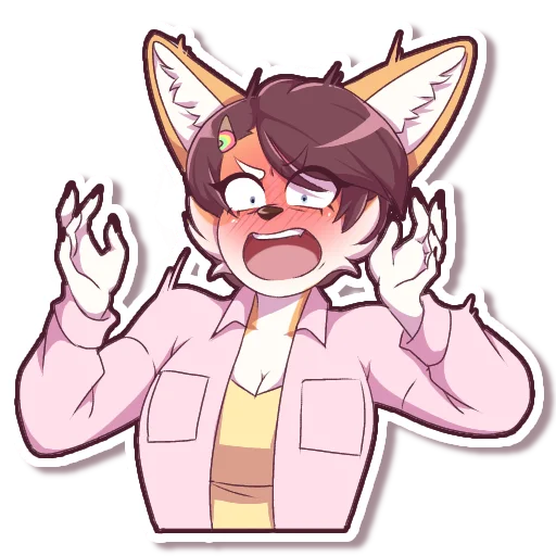 😳 Стикер «Vanilla Corgi» для Telegram