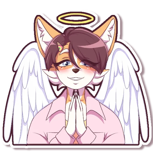 😇 Стикер «Vanilla Corgi» для Telegram