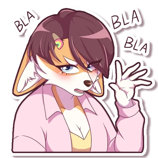 🙄 Стикер «Vanilla Corgi» для Telegram