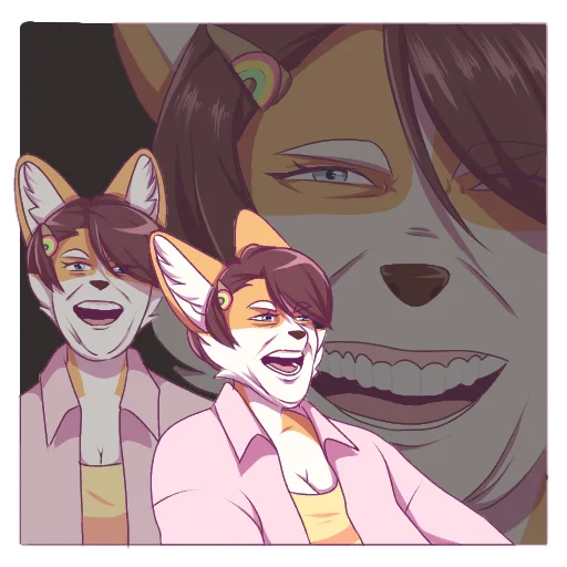 🤣 Стикер «Vanilla Corgi» для Telegram