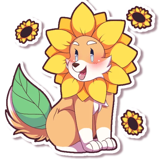 🌻 Стикер «Vanilla Corgi» для Telegram