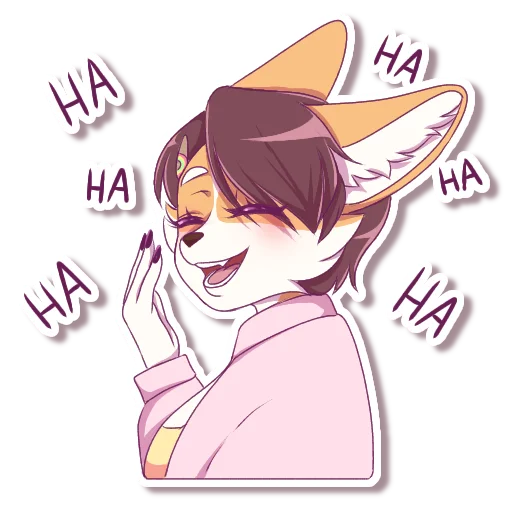 😆 Стикер «Vanilla Corgi» для Telegram