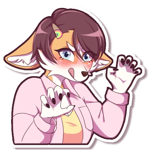 😋 Стикер «Vanilla Corgi» для Telegram