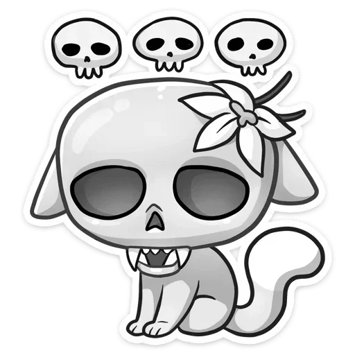 🧣 Стикер «Ванилька серая» для Telegram