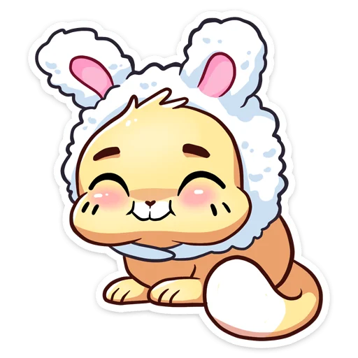 🐰 Стикер «Ванилька без надписей» для Telegram