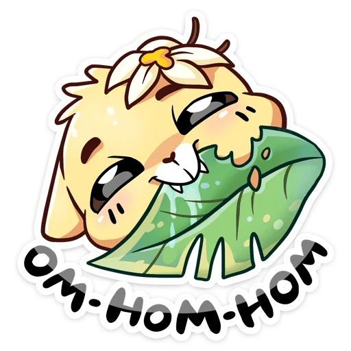 🤩 Стикер «Ванилька без надписей» для Telegram