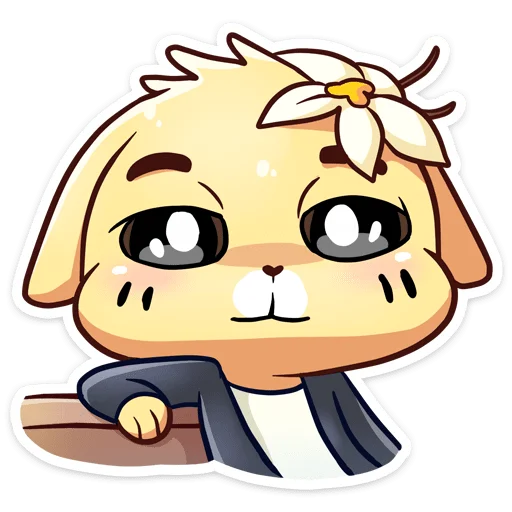 🤵 Стикер «Ванилька без надписей» для Telegram