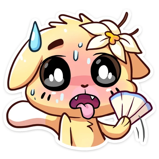 🥵 Стикер «Ванилька без надписей» для Telegram