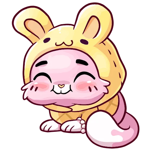 🐰 Эмодзи «Клубничная Ванилька» для Telegram